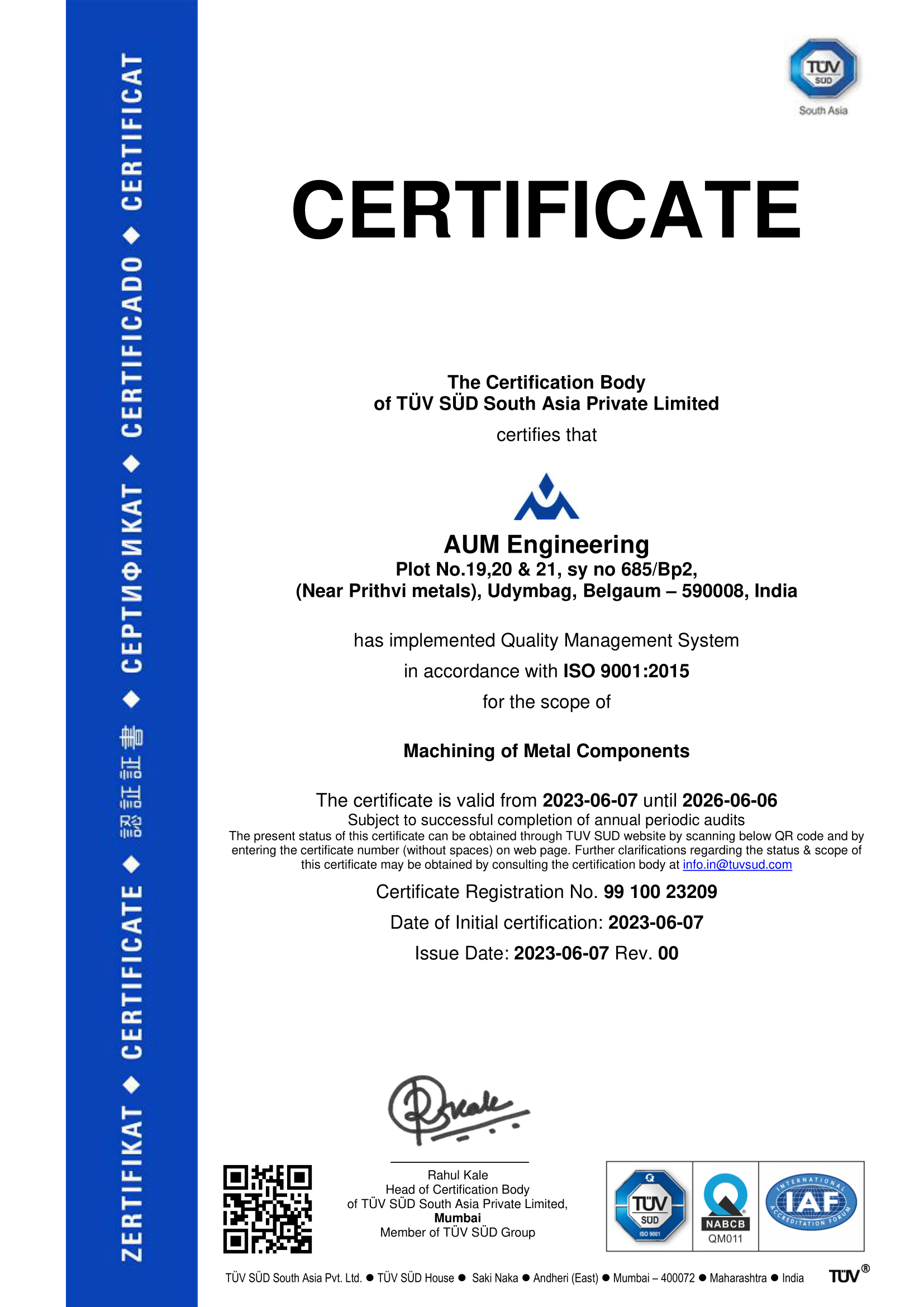 ISO Certification